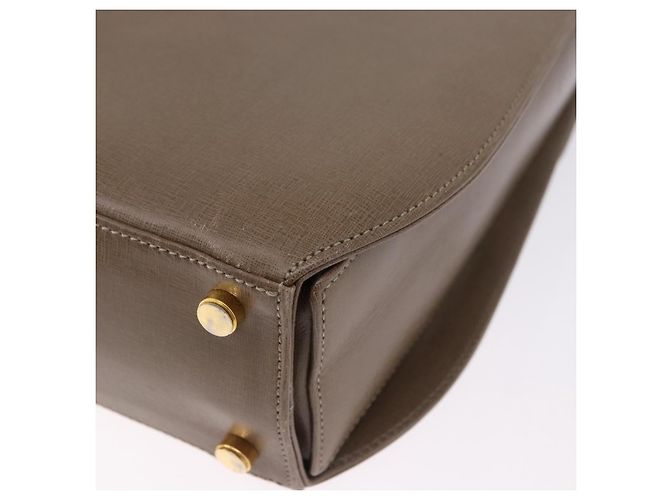 Borsa Salvatore Ferragamo Gancini in Pelle 2way Marrone Oro Auth ka5266 D'oro - vista 18
