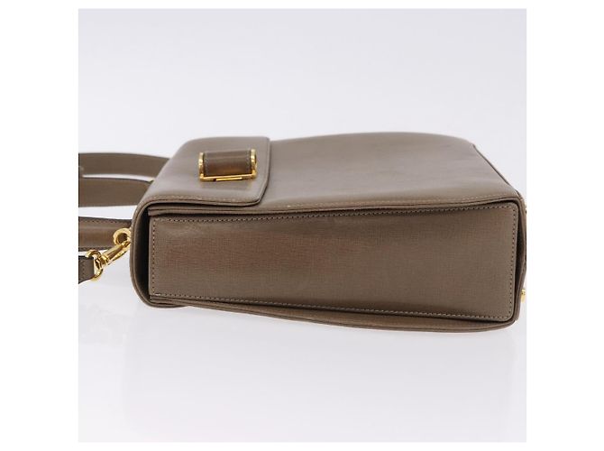 Borsa Salvatore Ferragamo Gancini in Pelle 2way Marrone Oro Auth ka5266 D'oro - vista 4