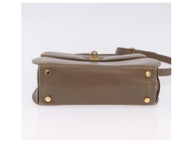 Borsa Salvatore Ferragamo Gancini in Pelle 2way Marrone Oro Auth ka5266 D'oro - vista 5