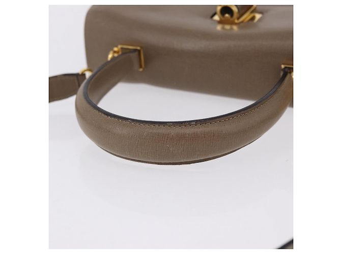 Borsa Salvatore Ferragamo Gancini in Pelle 2way Marrone Oro Auth ka5266 D'oro - vista 7