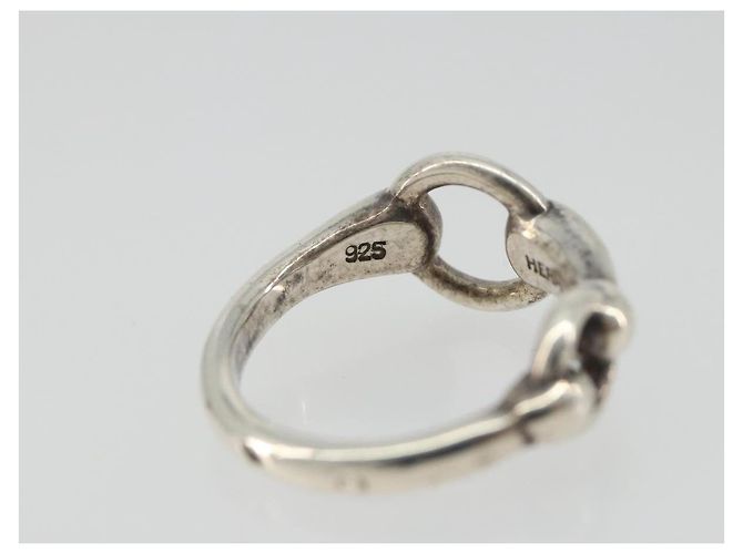 Ring Hermès Anillo Horsebit HERMES Ag925 Plata Auténtico 186657M - vista 6