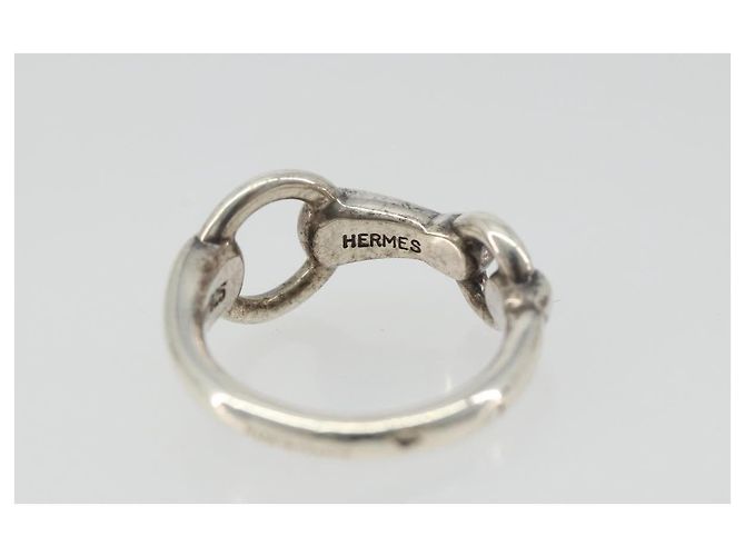 Ring Hermès Anillo Horsebit HERMES Ag925 Plata Auténtico 186657M - vista 7