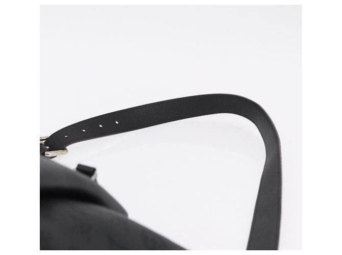 LOUIS VUITTON Mahina Omea Hand Bag Leather Black M55029 LV Auth ka5288V Nero - vista 15