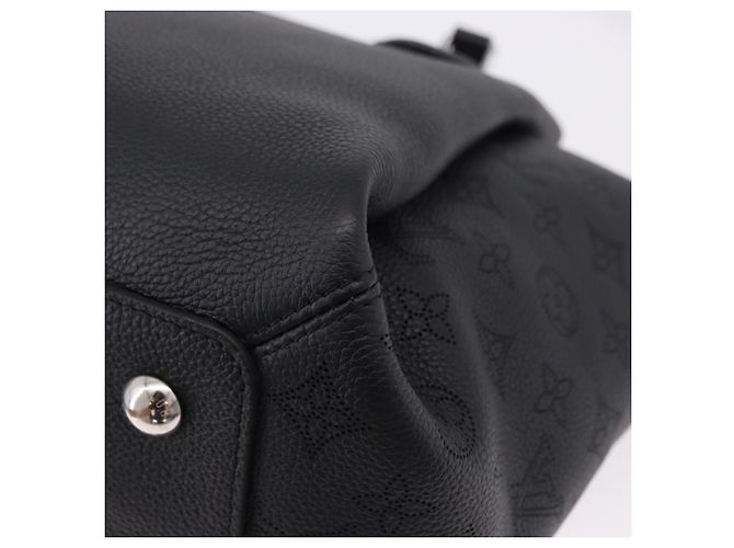 LOUIS VUITTON Mahina Omea Hand Bag Leather Black M55029 LV Auth ka5288V Nero - vista 16