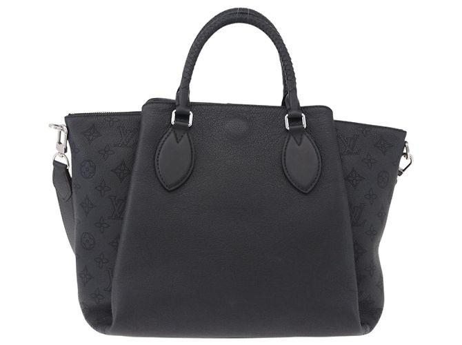 LOUIS VUITTON Mahina Omea Hand Bag Leather Black M55029 LV Auth ka5288V Nero - vista 2