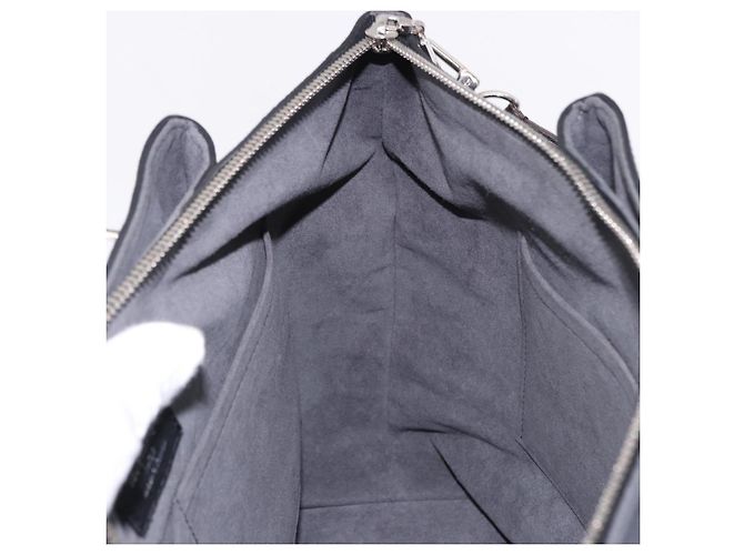 LOUIS VUITTON Mahina Omea Hand Bag Leather Black M55029 LV Auth ka5288V Nero - vista 23