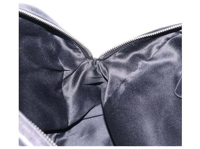 Borsa Miu Miu in pelle blu navy e argento Auth BA14365A - vista 22