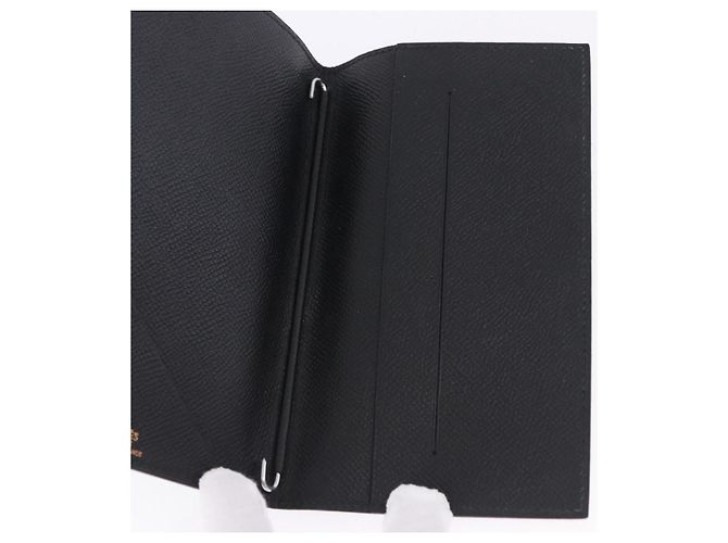 Hermès HERMES Agenda Vision Day Planner Cover Leather Black Auth 192309V - view 18