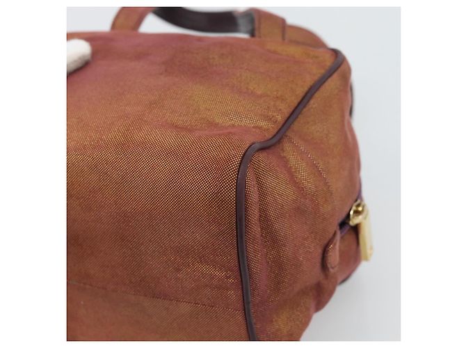 LOEWE Handtasche aus Canvas Violett mit Goldton Auth 192763A Lila - Ansicht 15