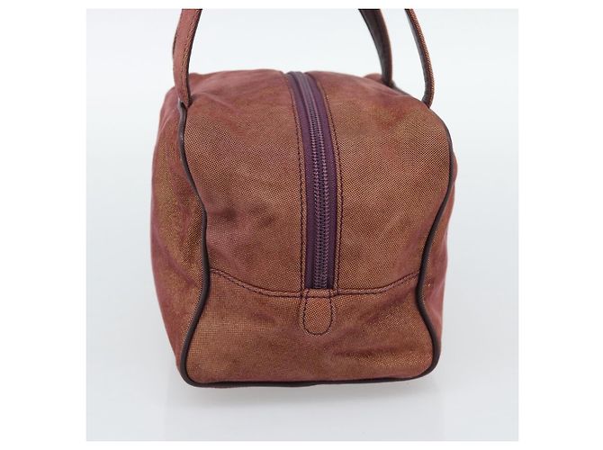 LOEWE Handtasche aus Canvas Violett mit Goldton Auth 192763A Lila - Ansicht 4