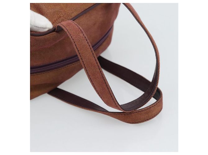 LOEWE Handtasche aus Canvas Violett mit Goldton Auth 192763A Lila - Ansicht 7
