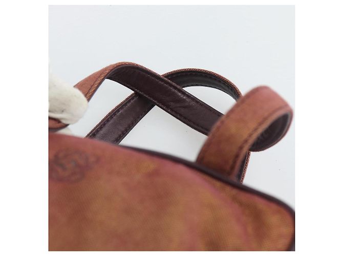 LOEWE Handtasche aus Canvas Violett mit Goldton Auth 192763A Lila - Ansicht 8