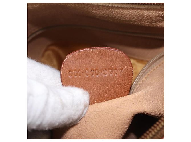 Borsa a Spalla GUCCI GG Canvas Beige Oro Auth ep15115 D'oro - vista 12