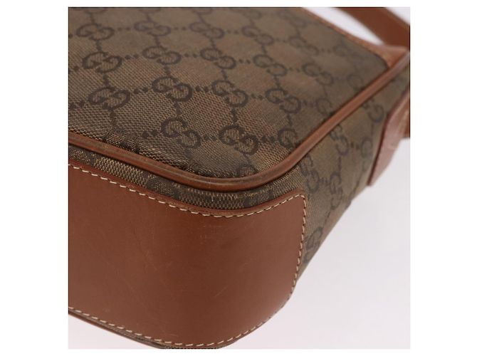 Borsa a Spalla GUCCI GG Canvas Beige Oro Auth ep15115 D'oro - vista 14