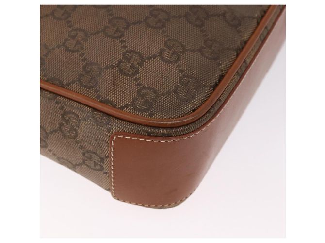 Borsa a Spalla GUCCI GG Canvas Beige Oro Auth ep15115 D'oro - vista 15