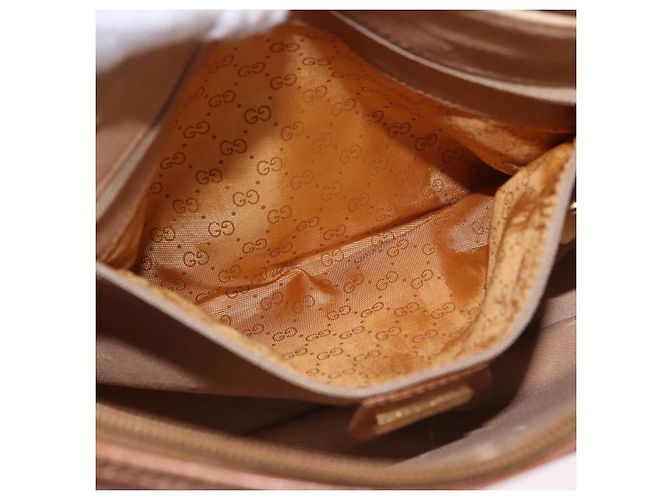 Borsa a Spalla GUCCI GG Canvas Beige Oro Auth ep15115 D'oro - vista 23