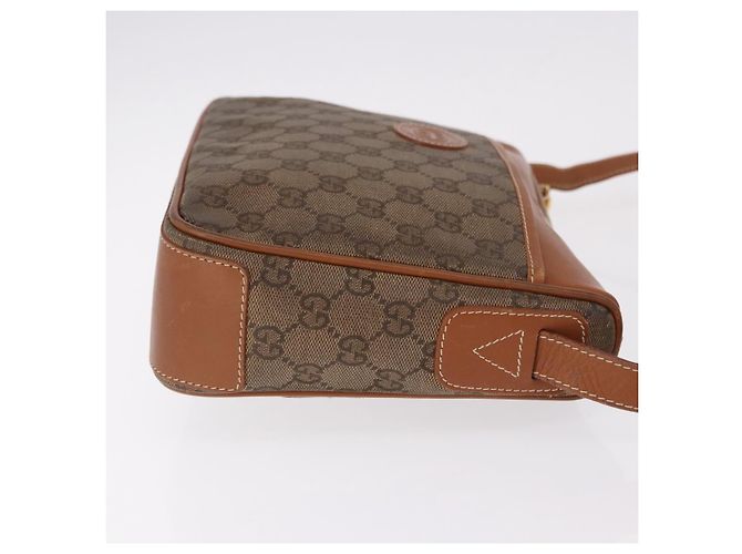 Borsa a Spalla GUCCI GG Canvas Beige Oro Auth ep15115 D'oro - vista 4