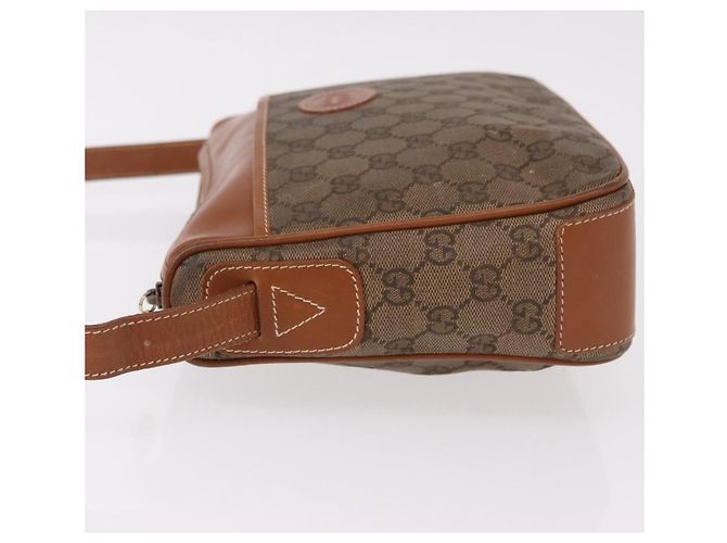 Borsa a Spalla GUCCI GG Canvas Beige Oro Auth ep15115 D'oro - vista 5