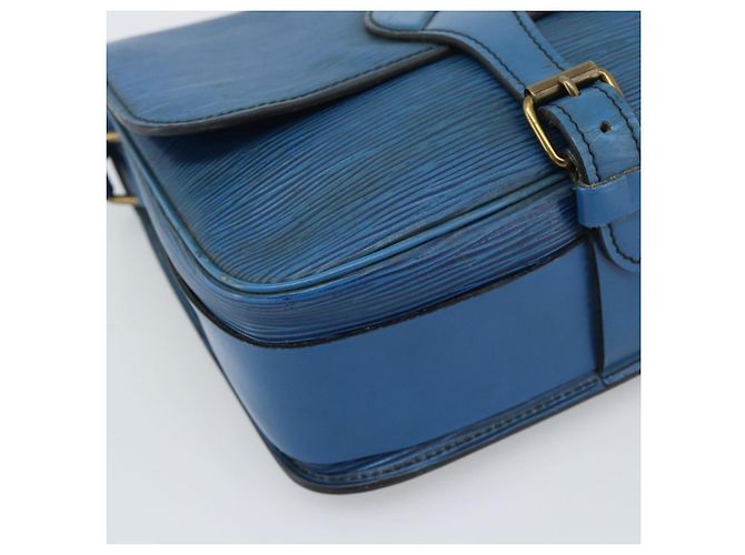 LOUIS VUITTON Epi Cartouchiere MM Borsa a Spalla Blu M52245 LV Auth 192922 - vista 15