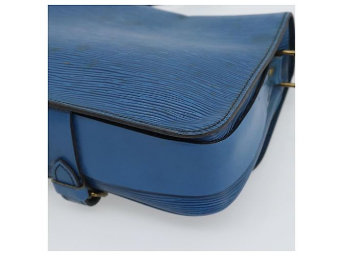 LOUIS VUITTON Epi Cartouchiere MM Borsa a Spalla Blu M52245 LV Auth 192922 - vista 16