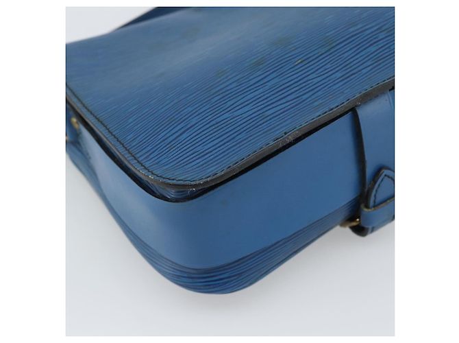 LOUIS VUITTON Epi Cartouchiere MM Borsa a Spalla Blu M52245 LV Auth 192922 - vista 17