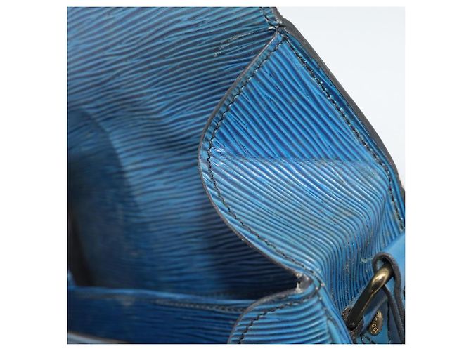 LOUIS VUITTON Epi Cartouchiere MM Borsa a Spalla Blu M52245 LV Auth 192922 - vista 19