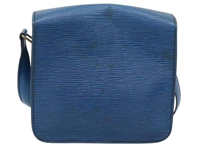 LOUIS VUITTON Epi Cartouchiere MM Borsa a Spalla Blu M52245 LV Auth 192922 - vista 2
