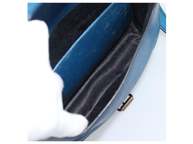 LOUIS VUITTON Epi Cartouchiere MM Borsa a Spalla Blu M52245 LV Auth 192922 - vista 23