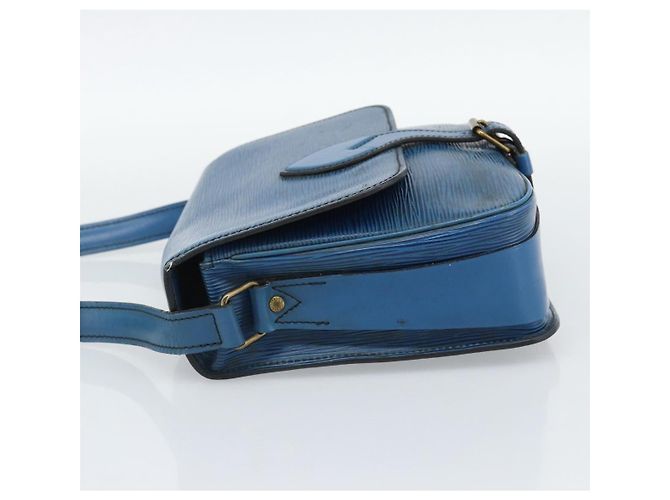 LOUIS VUITTON Epi Cartouchiere MM Borsa a Spalla Blu M52245 LV Auth 192922 - vista 3