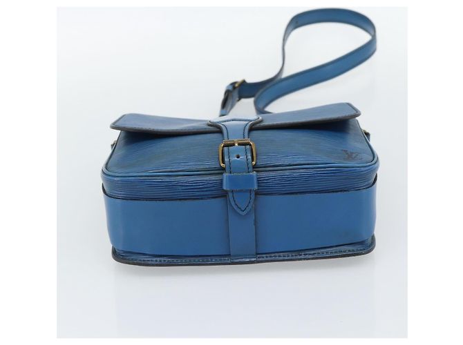 LOUIS VUITTON Epi Cartouchiere MM Borsa a Spalla Blu M52245 LV Auth 192922 - vista 5