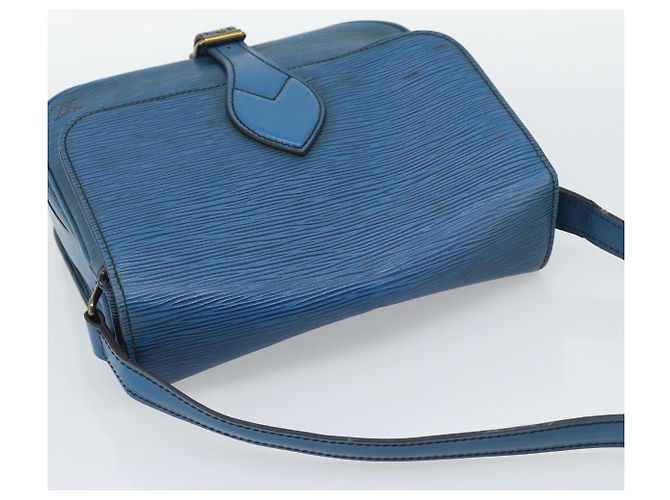 LOUIS VUITTON Epi Cartouchiere MM Borsa a Spalla Blu M52245 LV Auth 192922 - vista 6
