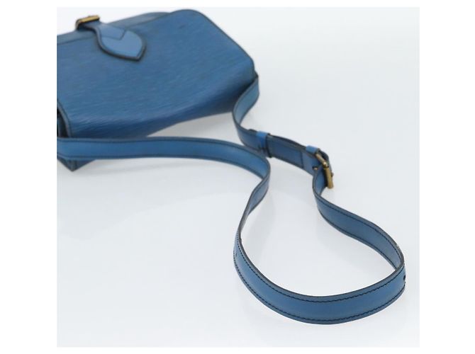 LOUIS VUITTON Epi Cartouchiere MM Borsa a Spalla Blu M52245 LV Auth 192922 - vista 7