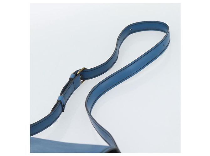 LOUIS VUITTON Epi Cartouchiere MM Borsa a Spalla Blu M52245 LV Auth 192922 - vista 8