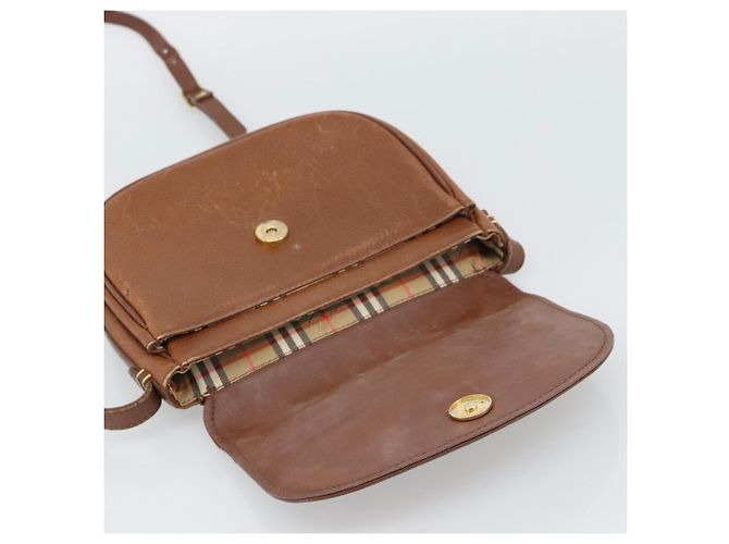 Bolsa de Ombro Burberry em Couro Marrom com Tons Dourados Auth ep15272 - vista 10