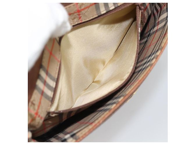 Bolsa de Ombro Burberry em Couro Marrom com Tons Dourados Auth ep15272 - vista 12