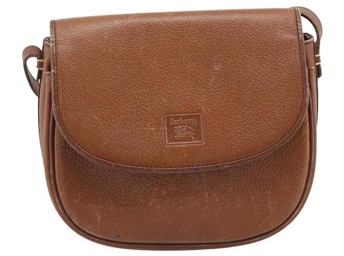 Bolsa de Ombro Burberry em Couro Marrom com Tons Dourados Auth ep15272 - vista 13