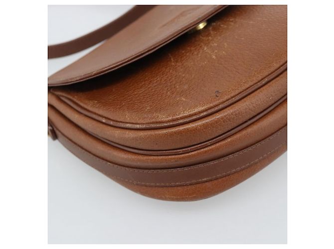 Bolsa de Ombro Burberry em Couro Marrom com Tons Dourados Auth ep15272 - vista 14
