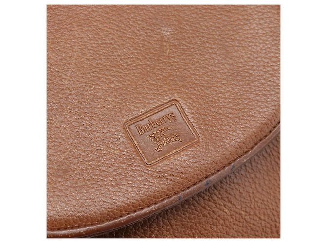 Bolsa de Ombro Burberry em Couro Marrom com Tons Dourados Auth ep15272 - vista 17