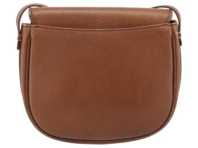 Bolsa de Ombro Burberry em Couro Marrom com Tons Dourados Auth ep15272 - vista 2