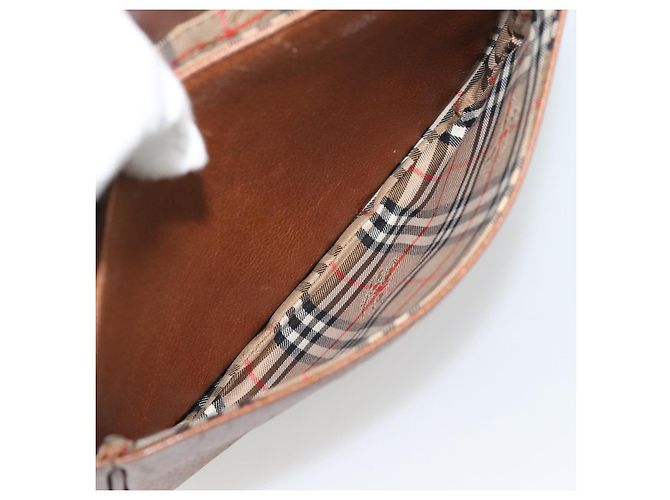 Bolsa de Ombro Burberry em Couro Marrom com Tons Dourados Auth ep15272 - vista 21