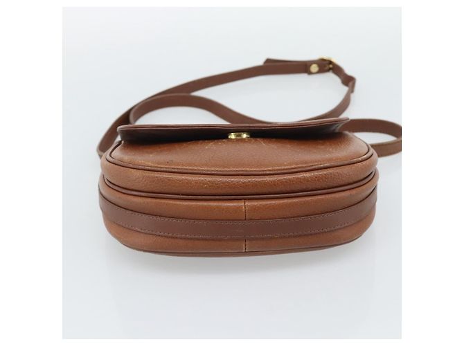 Bolsa de Ombro Burberry em Couro Marrom com Tons Dourados Auth ep15272 - vista 5