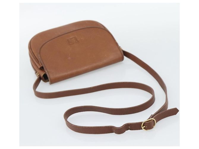 Bolsa de Ombro Burberry em Couro Marrom com Tons Dourados Auth ep15272 - vista 7