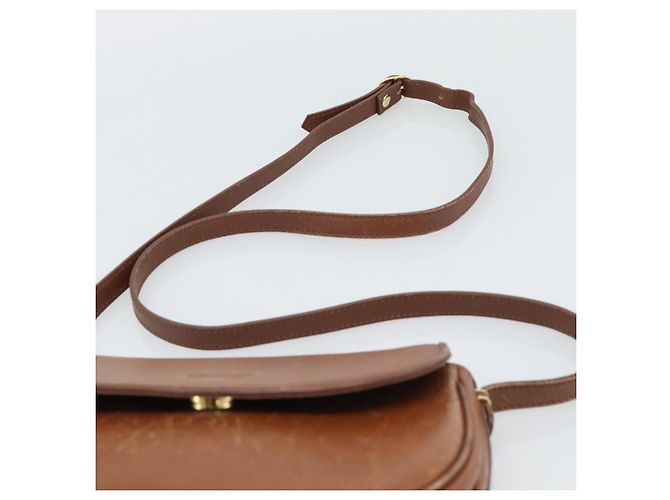 Bolsa de Ombro Burberry em Couro Marrom com Tons Dourados Auth ep15272 - vista 8