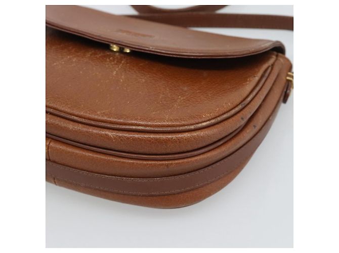 Bolsa de Ombro Burberry em Couro Marrom com Tons Dourados Auth ep15272 - vista 9