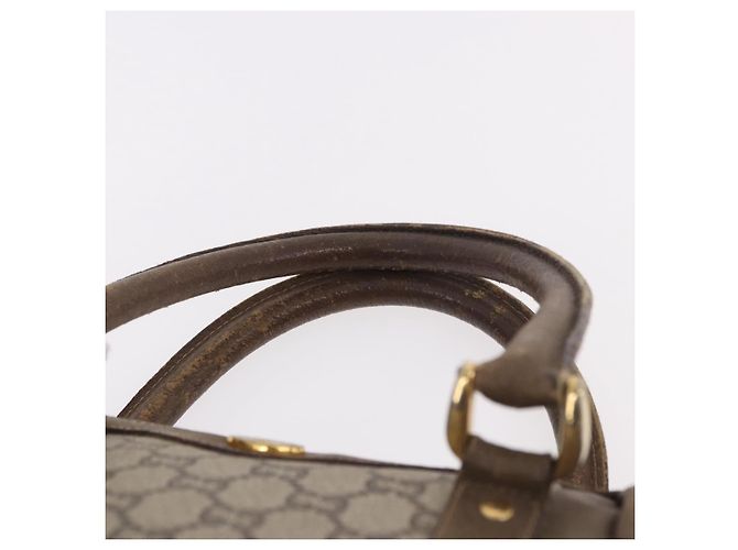 Borsa GUCCI GG Plus Supreme in PVC Beige Oro Auth gh2146 D'oro - vista 8