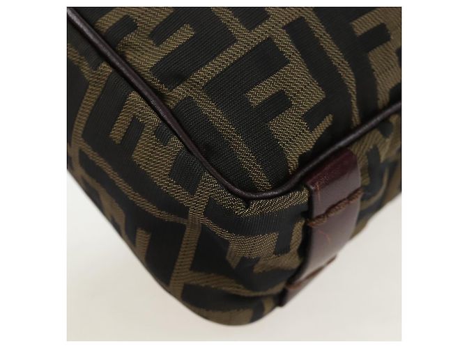 FENDI Zucca Canvas Schultertasche Braun Schwarz Authentisch ep15102A - Ansicht 16