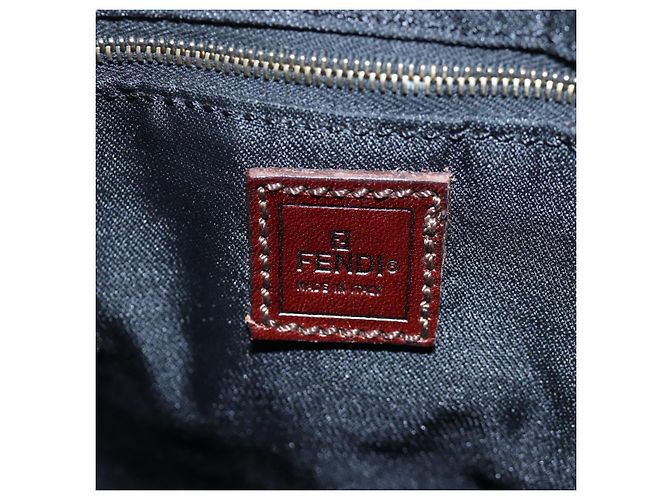 FENDI Zucca Canvas Schultertasche Braun Schwarz Authentisch ep15102A - Ansicht 22