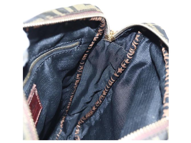 FENDI Zucca Canvas Schultertasche Braun Schwarz Authentisch ep15102A - Ansicht 24