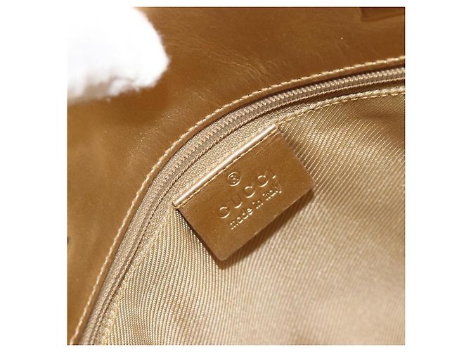 Bolsa Tote GUCCI GG Canvas Azul claro Tom dourado 002.1099 Auth 191736 - vista 17