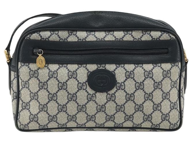 Borsa a tracolla GUCCI GG Supreme PVC Blu Navy Oro 001 56 0942 Auth BA14373 D'oro - vista 13
